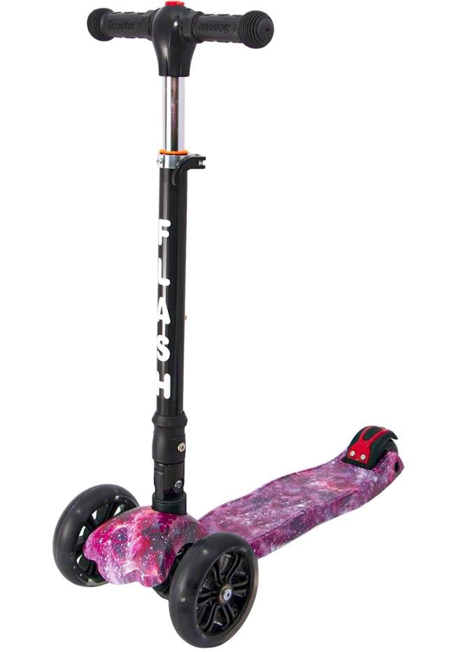 Самокат дитячий триколісний Maraton Flash з регульованою ручкою і світловими колесами Рожевий (467d82ea) Самокат дитячий триколісний Maraton Flash з регульованою ручкою і світловими колесами Рожевий (467d82ea)