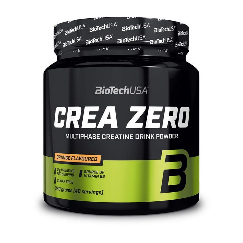 Креатиновий комплекс с 3 формами креатину без сахара BioTech Crea ZERO 320 г Апельсин
