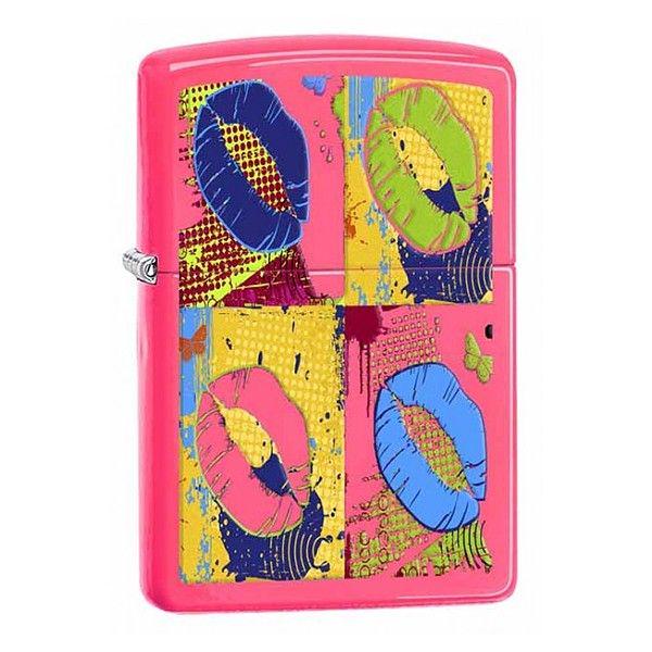 Зажигалка ZIPPO 29086 Pop Art Lips Neon Pink