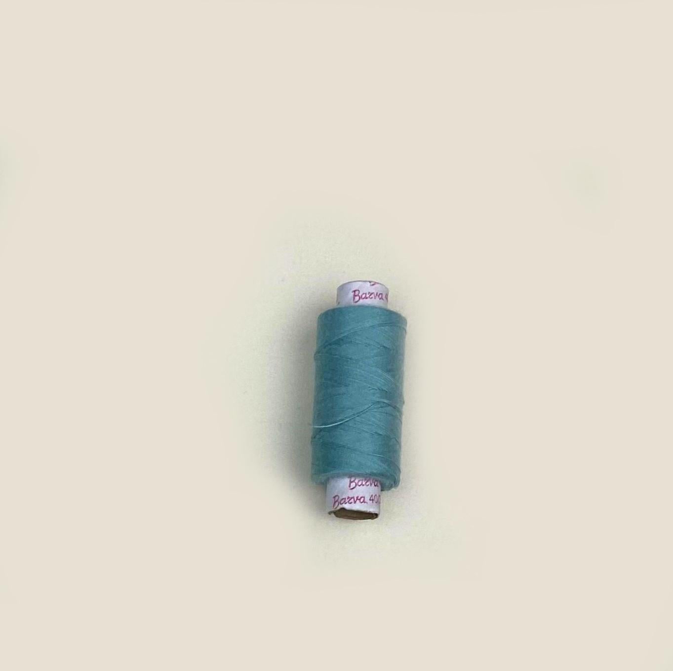 Нитки швейные Барва №40/2 универсальные для работы с прошивным шнуром Светлая бирюза №2096 (2776860065)
