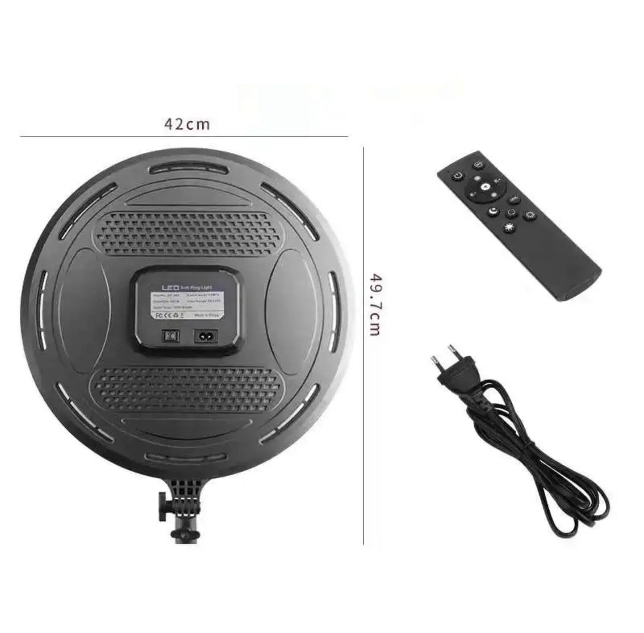 Лампа круглая LED FC666 42 см на штативе 210 см и пульт 110 Вт - фото 5