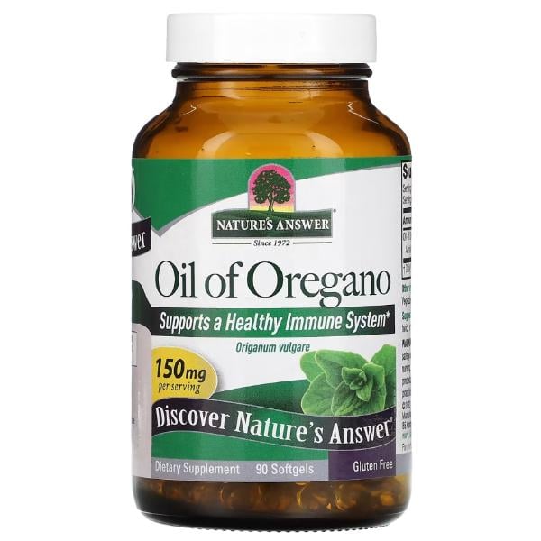 Масло орегано Nature's Answer Oil of Oregano 150 мг 90 мяг. капс. (000022198)