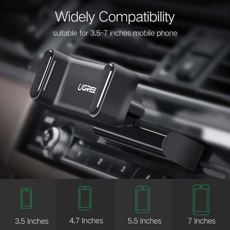 Автотримач в CD слот Ugreen Car Mount 360° Чорний - фото 4