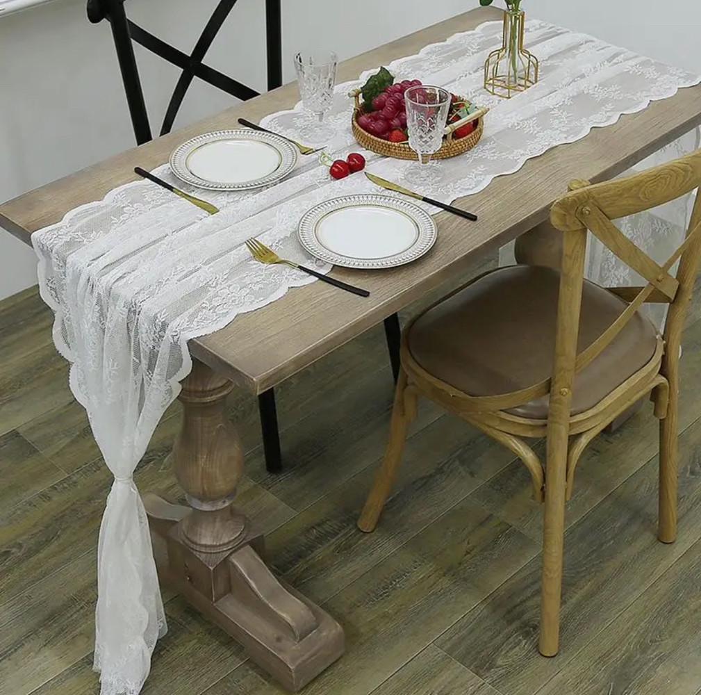 Ранер на стіл Мальва Leeseph мереживо 300 см