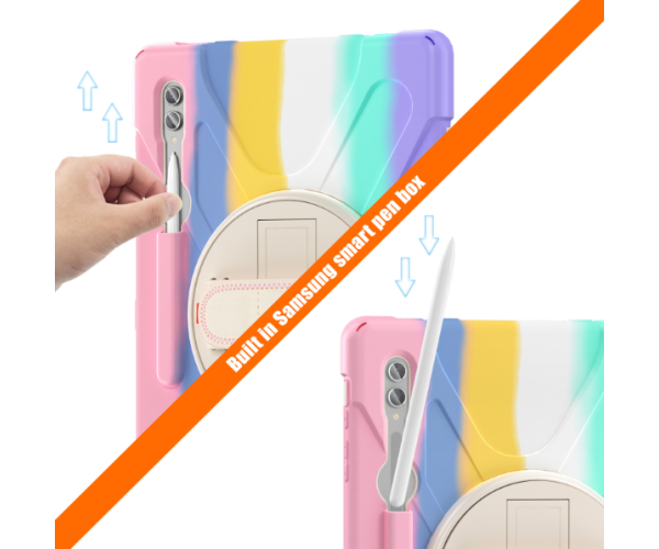 Чохол Armor Rotating Bracelet для Samsung Galaxy Tab S9 Plus/Tab S10 Plus с поворотным кронштейном и ремнем Разноцветный - фото 3 Чохол Armor Rotating Bracelet для Samsung Galaxy Tab S9 Plus/Tab S10 Plus с поворотным кронштейном и ремнем Разноцветный - фото 3