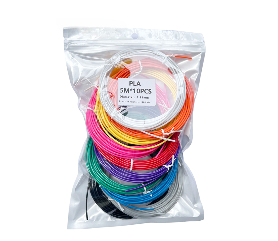 Набор филамента для 3D ручки 1,75 мм 10 цветов по 5 м (29664)