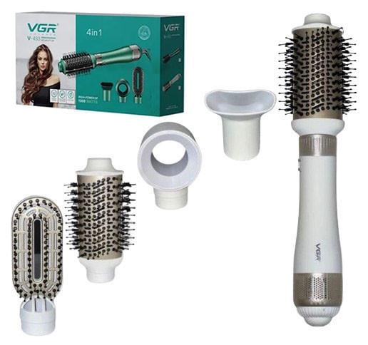 Фен-щітка-браш VGR V-493 4в1 1000 Вт Білий (2072769221)