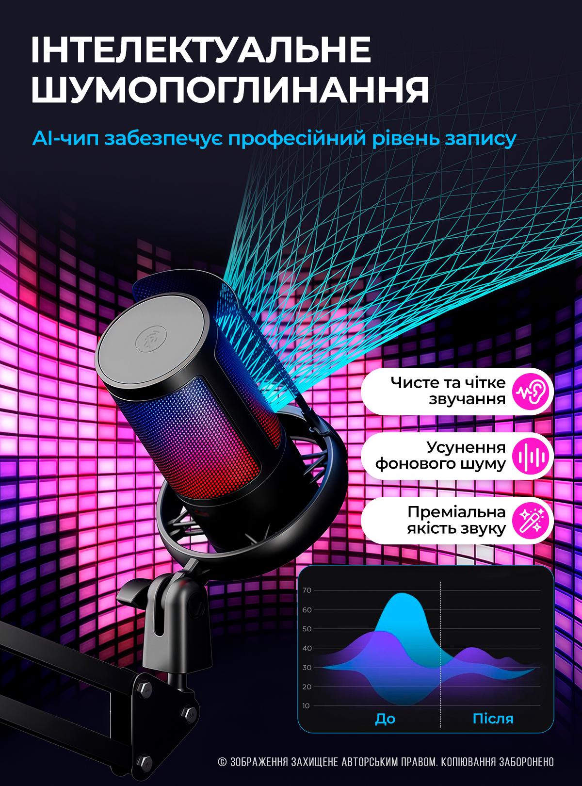 Микрофон для ПК/ноутбука OnePro ME6s с кардиоидной диаграммой Черный (73765) - фото 5 Микрофон для ПК/ноутбука OnePro ME6s с кардиоидной диаграммой Черный (73765) - фото 5