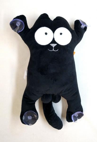 Мягкая игрушка Копица Сувенир на присосках №1/1 Котик 31 см Черный (00284-134)