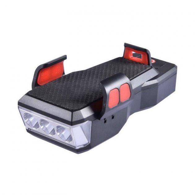 Фара-мигалка велосипедная передняя Usams 5в1 аккумуляторная с сигналом WD 424