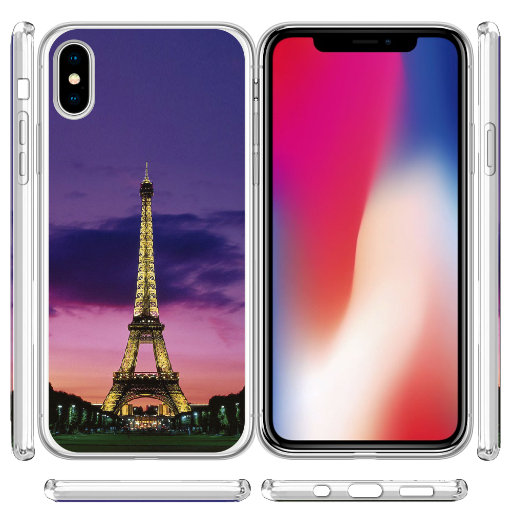 Чехол Boxface iPhone XS Полночь в Париже Прозрачный силикон (35413-up964-32139) - фото 3