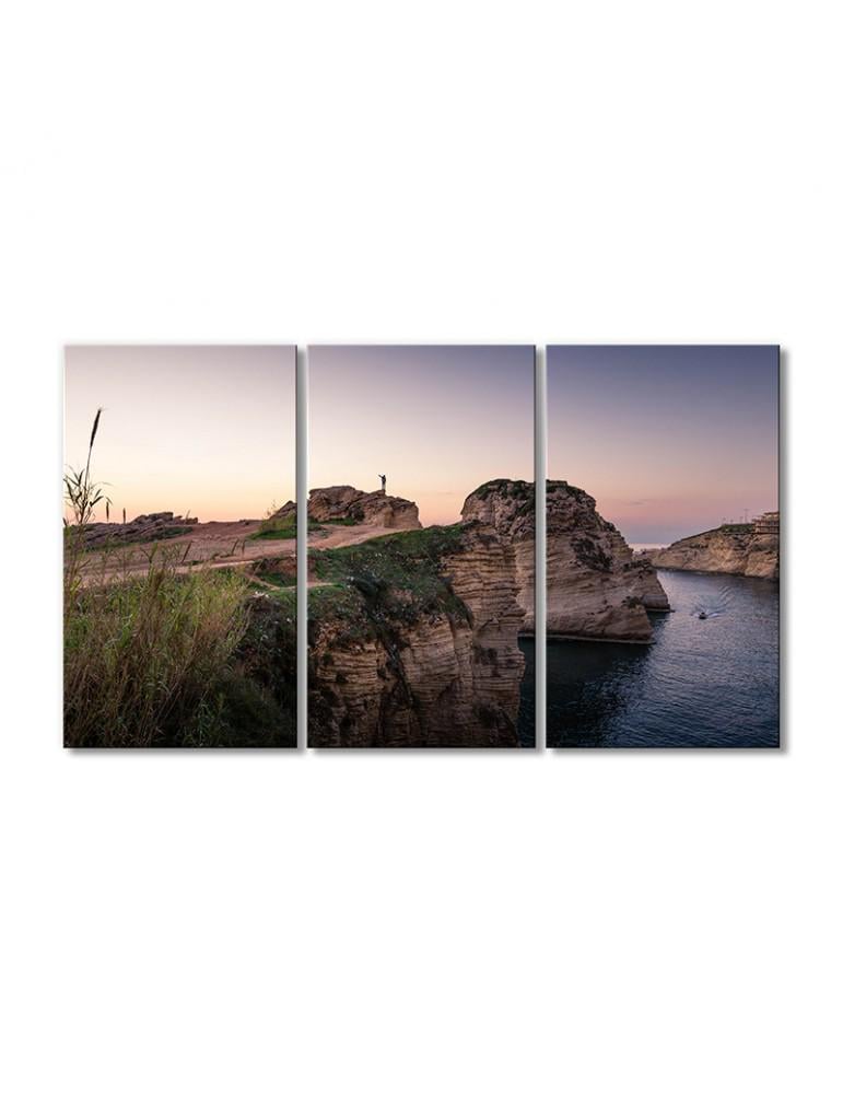 Картина модульная Рауш скалы 3 модуля 60x90 см