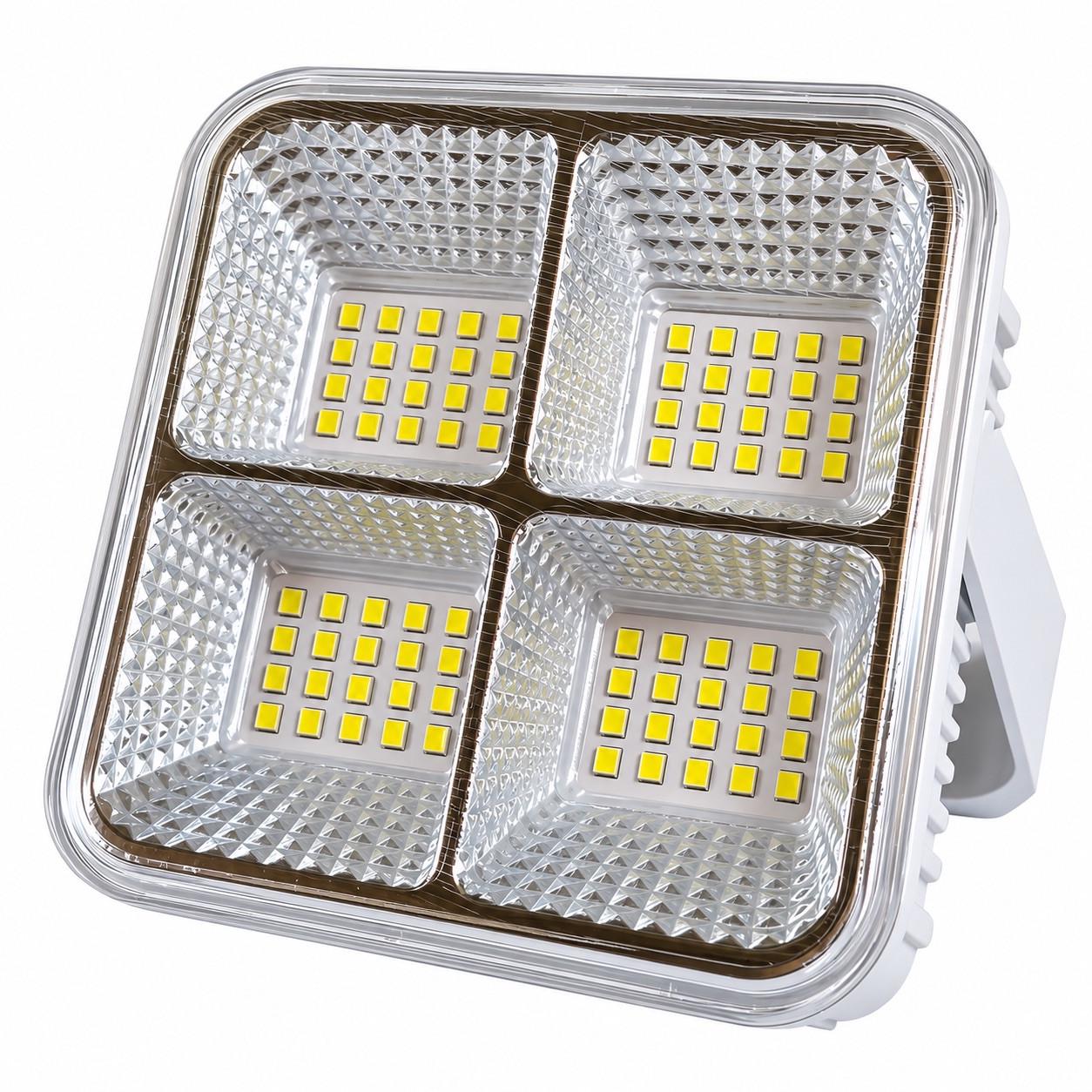 Прожектор аккумуляторный светодиодный Solar Camping Light XK-T06 с солнечной панелью/USB-зарядкой и подвесным крючком Белый (3232053077)