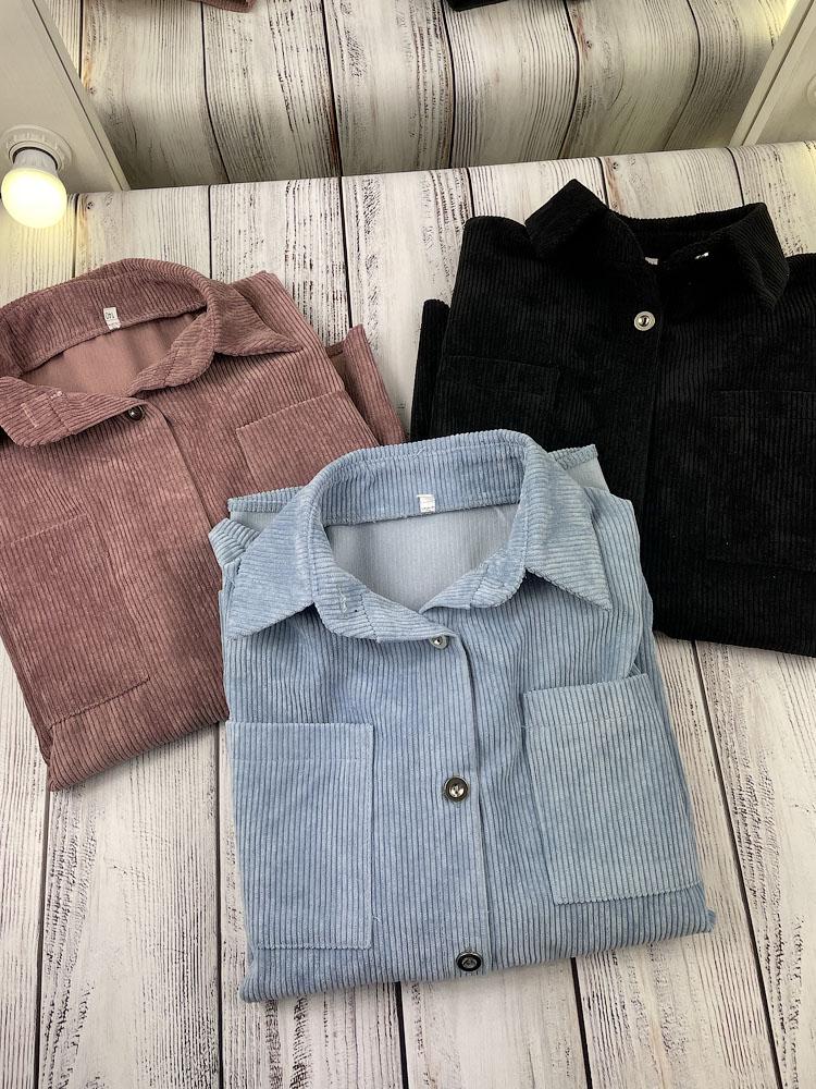 Сорочка для дівчинки вельветова 0223 158 см Чорний - фото 3