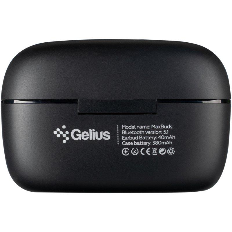 Навушники Gelius MaxBuds GP-TWS025 TWS з бездротовою зарядкою Black (89112) - фото 9 Навушники Gelius MaxBuds GP-TWS025 TWS з бездротовою зарядкою Black (89112) - фото 9
