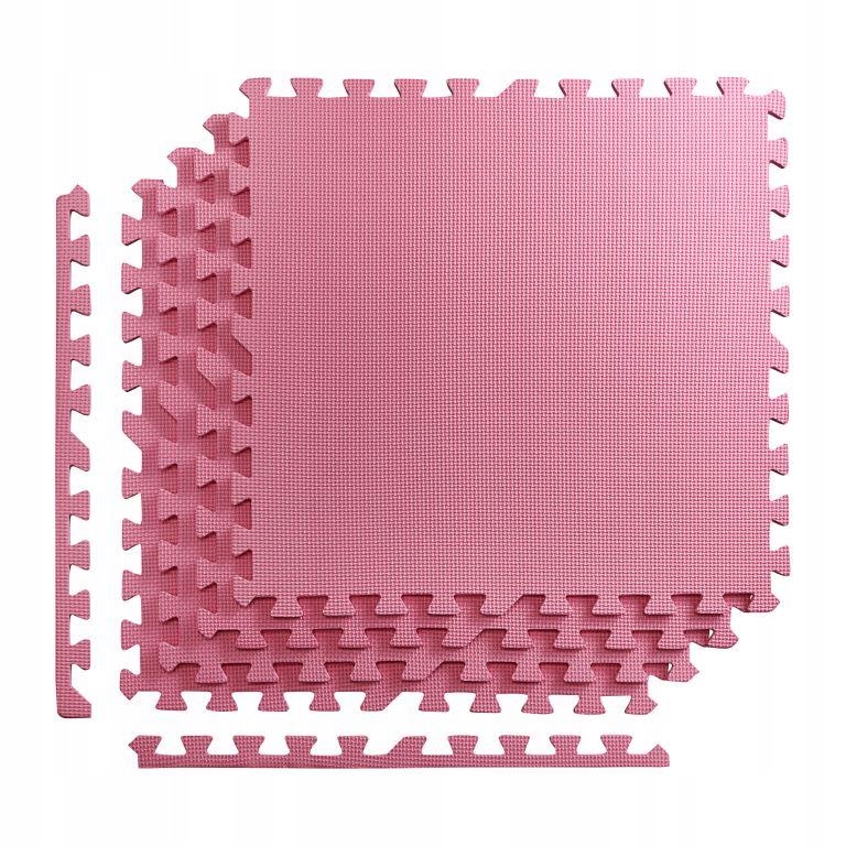 Мат-пазл 4fizjo Mat Puzzle EVA 120x120x1 cм 4FJ0079 Pink - фото 1