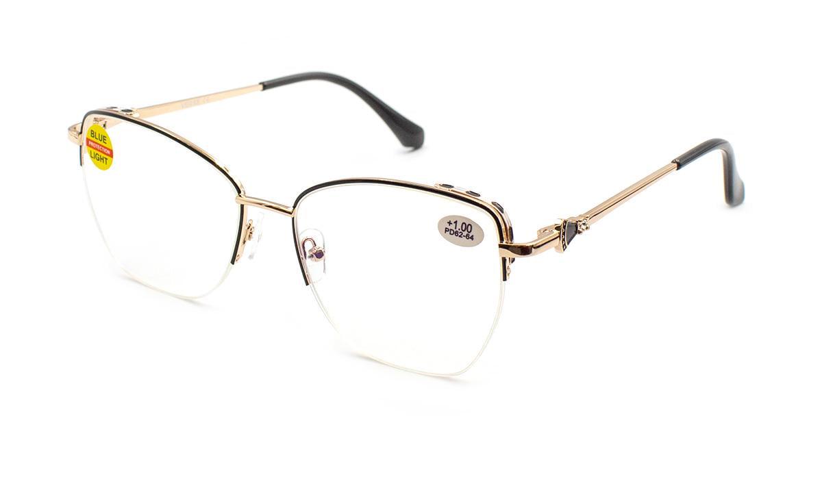 Окуляри для зору в металевій оправі Verse 24017-C1 Blue Blocker +1,50 (392861321)