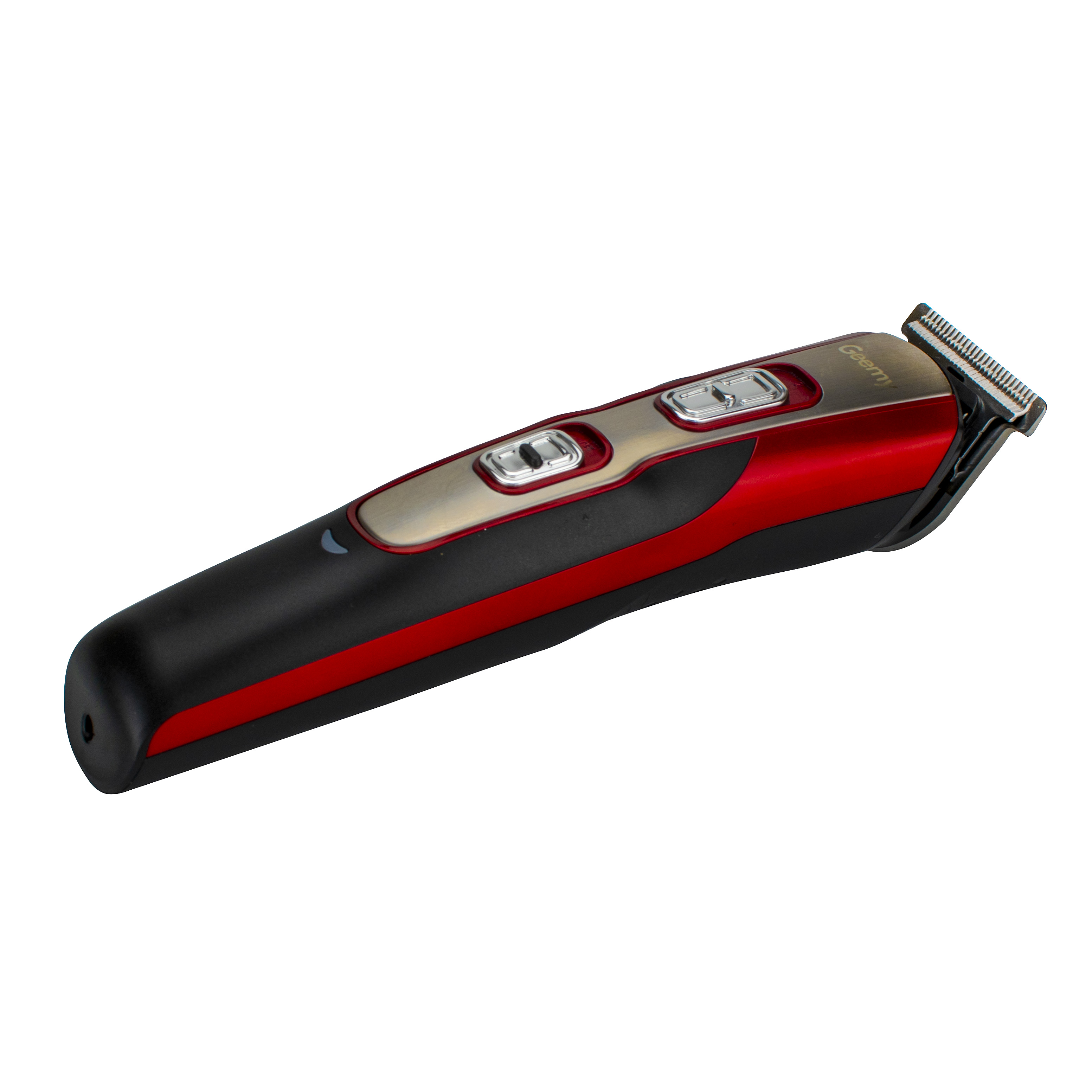 Набір для підстригання 10-в-1 Geemy GM-592, Black-Red - фото 6 Набір для підстригання 10-в-1 Geemy GM-592, Black-Red - фото 6