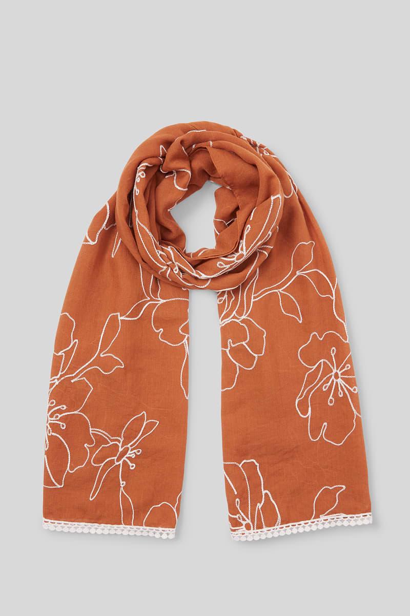 Шарф C&A 180x65 см Коричневый (2095984)