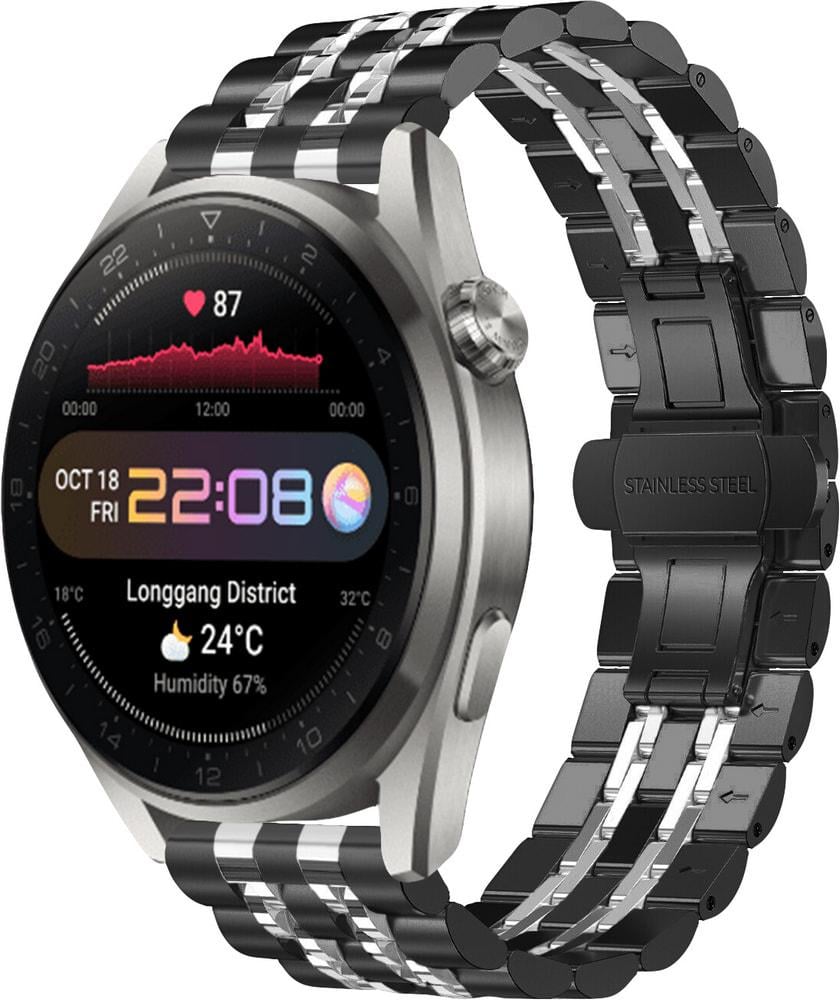 Браслет металлический Spinye Line для Huawei Watch 3 Pro Black Silver (28976-03) Браслет металлический Spinye Line для Huawei Watch 3 Pro Black Silver (28976-03)