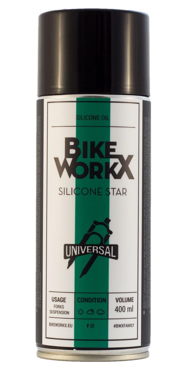 Мастило-спрей силіконове BikeWorkx Silicone Star 400 мл