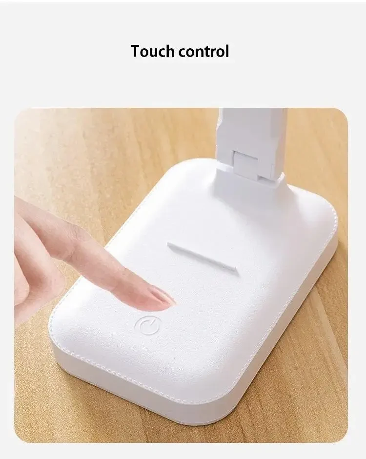 Лампа настільна з аккумулятором три режими світла 10 W/6000 K/USB/5 V White (L02) - фото 7 Лампа настільна з аккумулятором три режими світла 10 W/6000 K/USB/5 V White (L02) - фото 7