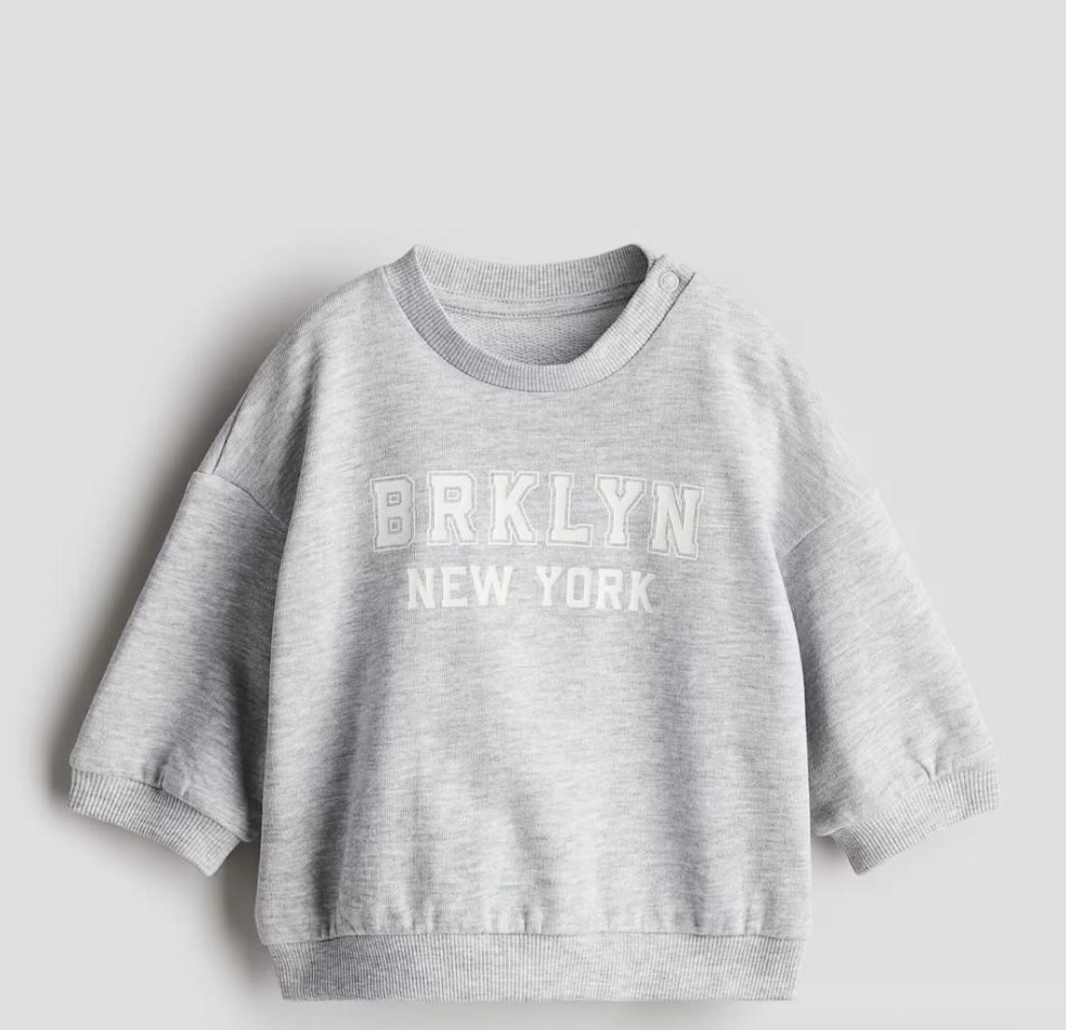 Свитшот детский H&M 92 см Серый (1236874)