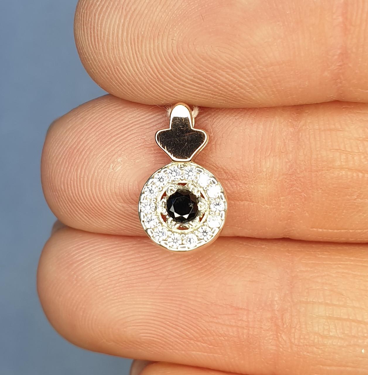 Кулон серебряный с фианитом 0,84 г (1308520667)