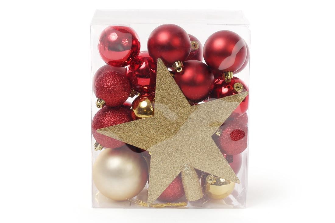 Набор новогодних шаров BonaDi с верхушкой на елку (147-595) Набор новогодних шаров BonaDi с верхушкой на елку (147-595)