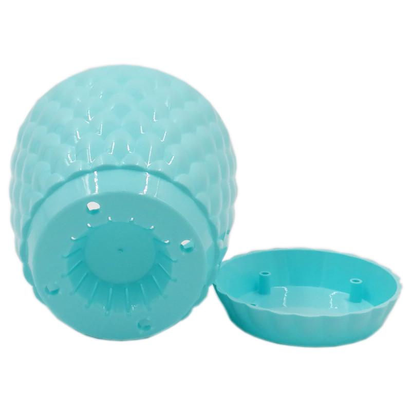 Горщик для квітів Poliwork Pinecone 5,6л 4 шт. Бірюзовий - фото 5 Горщик для квітів Poliwork Pinecone 5,6л 4 шт. Бірюзовий - фото 5