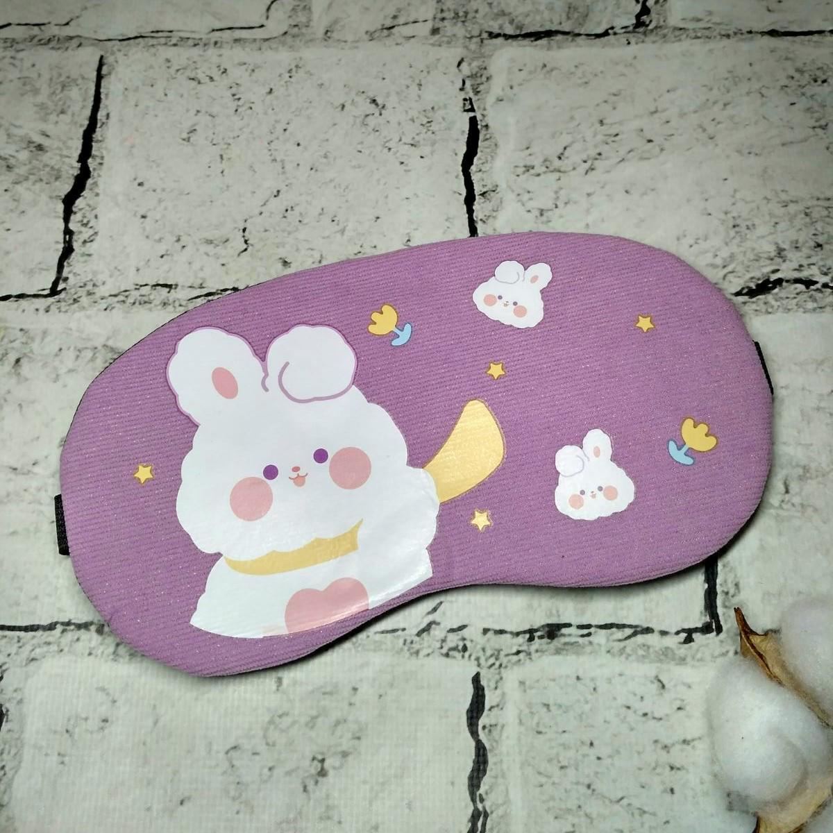 Маска для сну Зайчик 19х9 см Бузковий (20246-2) - фото 1 Маска для сну Зайчик 19х9 см Бузковий (20246-2) - фото 1