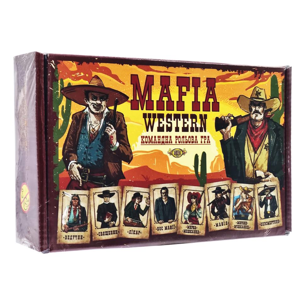 Настільна командна рольова гра Майстер MAFIA WESTERN MKZ0815 24 картки (RLT38779)
