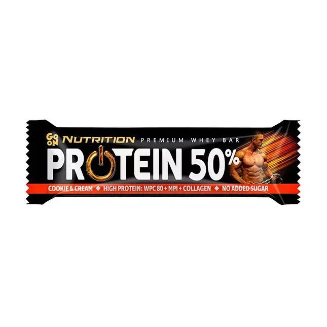 Протеїновий батончик GoOn Nutrition Protein Bar 50% 40 г Печиво та крем (21524-01)