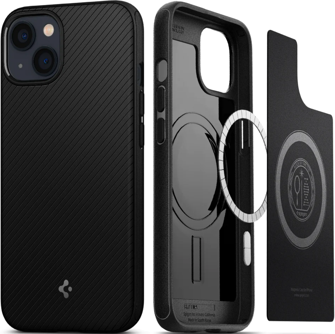 Чехол накладка Spigen Armor Mag Case for iPhone 13, Black (ACS03546)