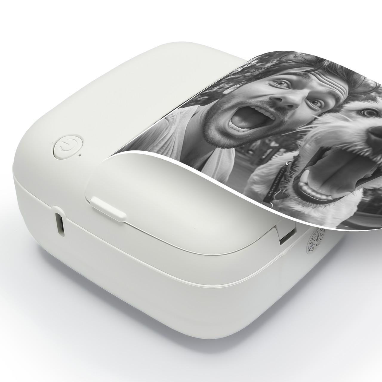 Термопринтер мобільний дитячий JETIX Mini Printer Student 2 з Bluetooth і нічником для термодруку зі смартфона - фото 4