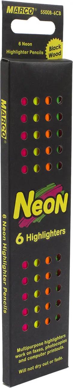 Карандаши цветные Marco Neon 6 цветов