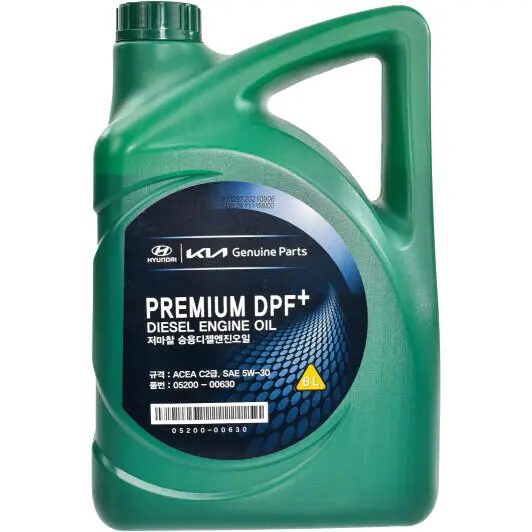 Моторное масло Hyundai Premium DPF+ 5W-30 6 л (0520000630)