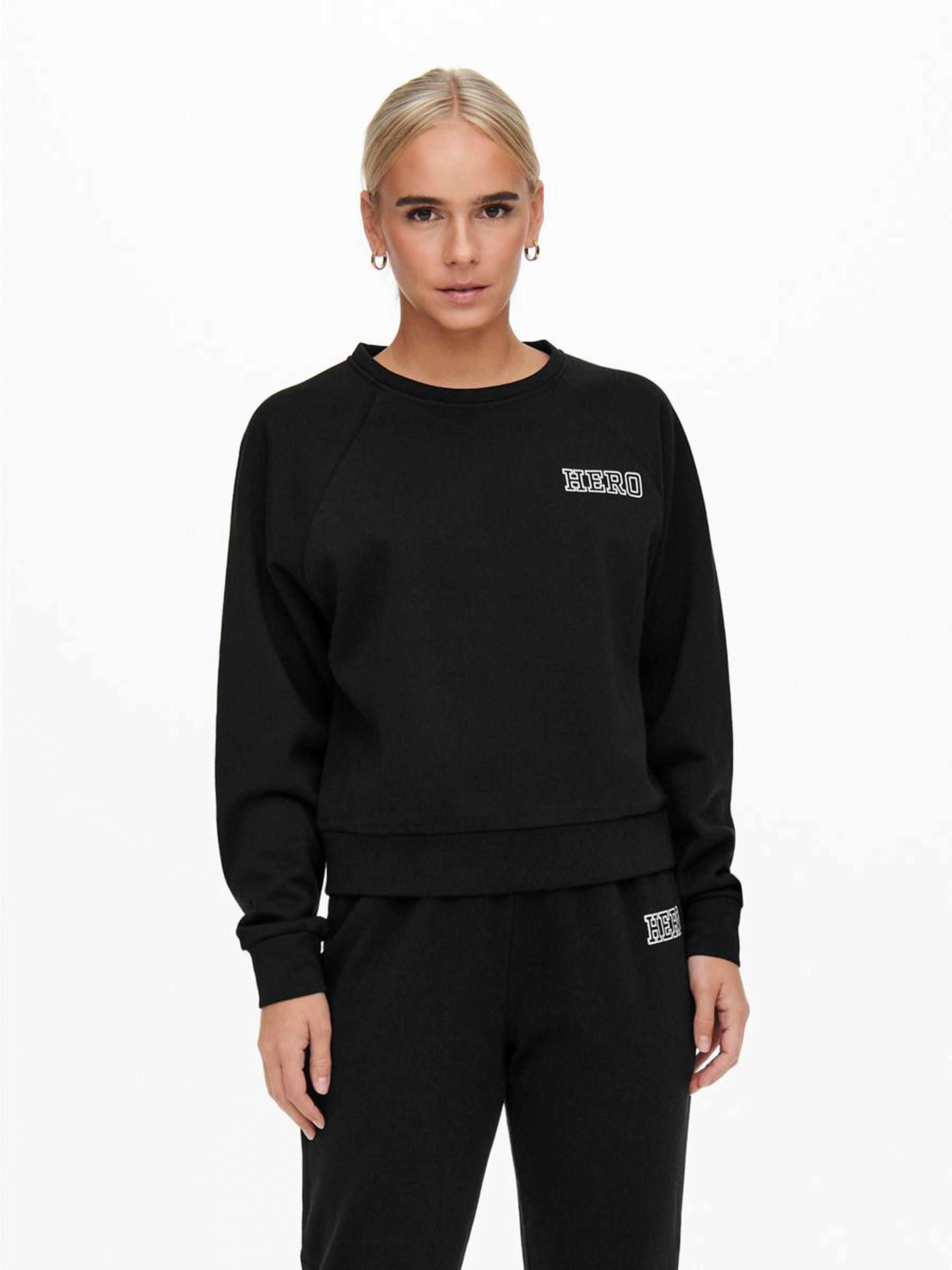 Свитшот женский Only 15244345 XS Черный