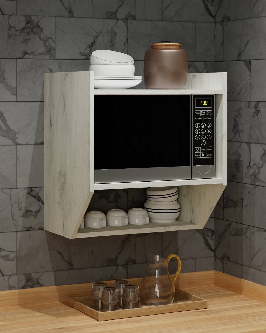 Полка для кухни Крафт/Белый (26437703)