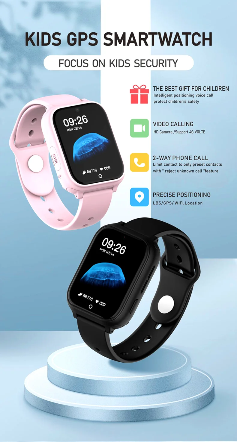 Смарт годинник-телефон дитячий Wonlex CT25 з відеодзвінком WI-FI GPS SIM-карта Pink (18357) - фото 4 Смарт годинник-телефон дитячий Wonlex CT25 з відеодзвінком WI-FI GPS SIM-карта Pink (18357) - фото 4