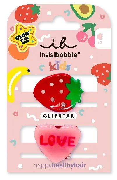 Заколка для волос invisibobble CLIPSTAR GLOW KIDS Frutti Strawberry