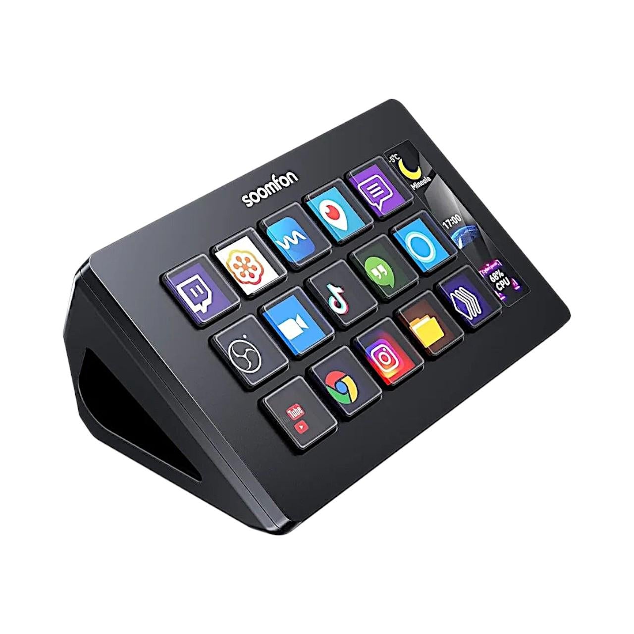Стрім-контролер Stream Controller XF-CN001 15 LCD-клавіш програмований з USB-підключенням (33542705) Стрім-контролер Stream Controller XF-CN001 15 LCD-клавіш програмований з USB-підключенням (33542705)