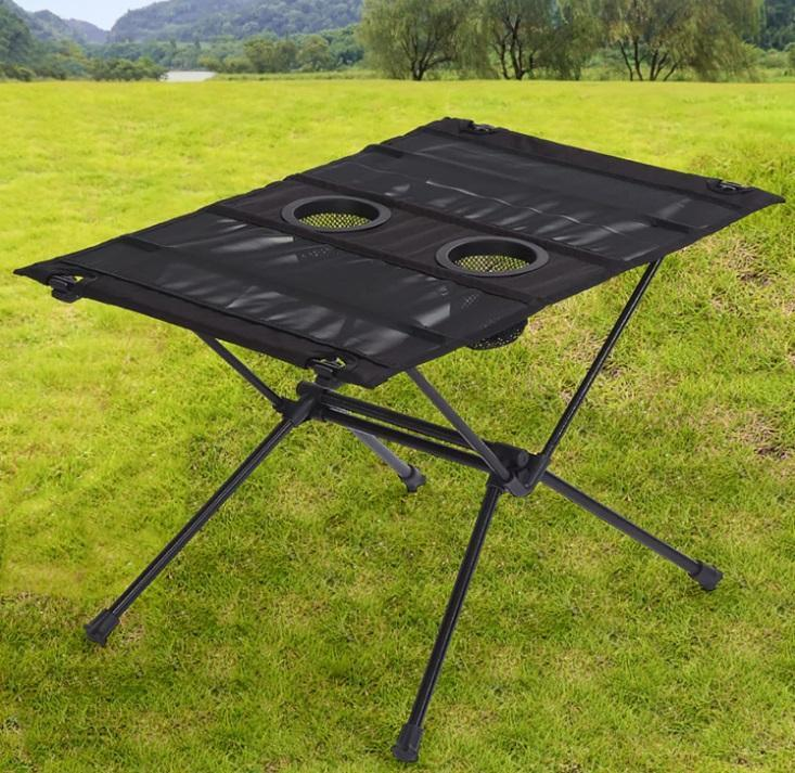 Стол туристический раскладной OLSUS облегченный сетка/карбон/алюминий 59х40х39 см Черный