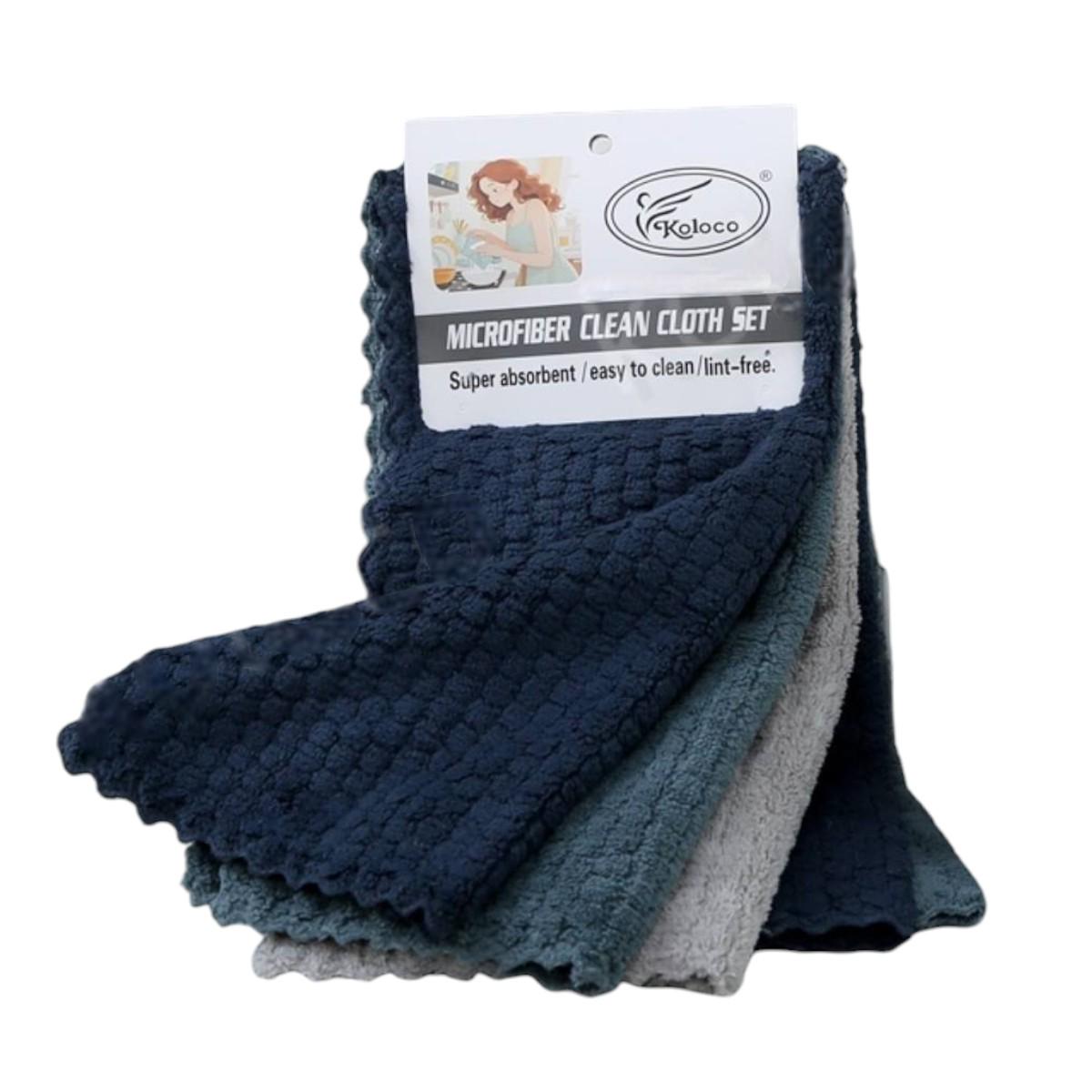 Набор кухонных салфеток Koloco с микрофибры 5 шт. 30х30 см (42360) Набор кухонных салфеток Koloco с микрофибры 5 шт. 30х30 см (42360)