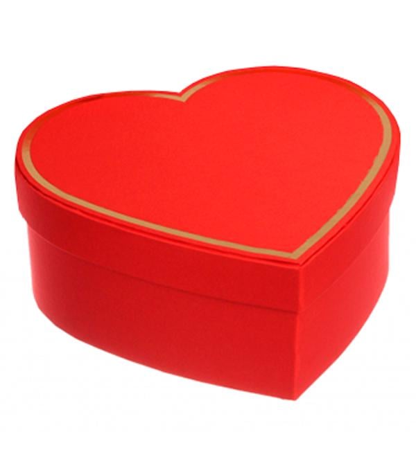 Подарочная коробка Red heart 20,7x19,5x8 см - фото 1