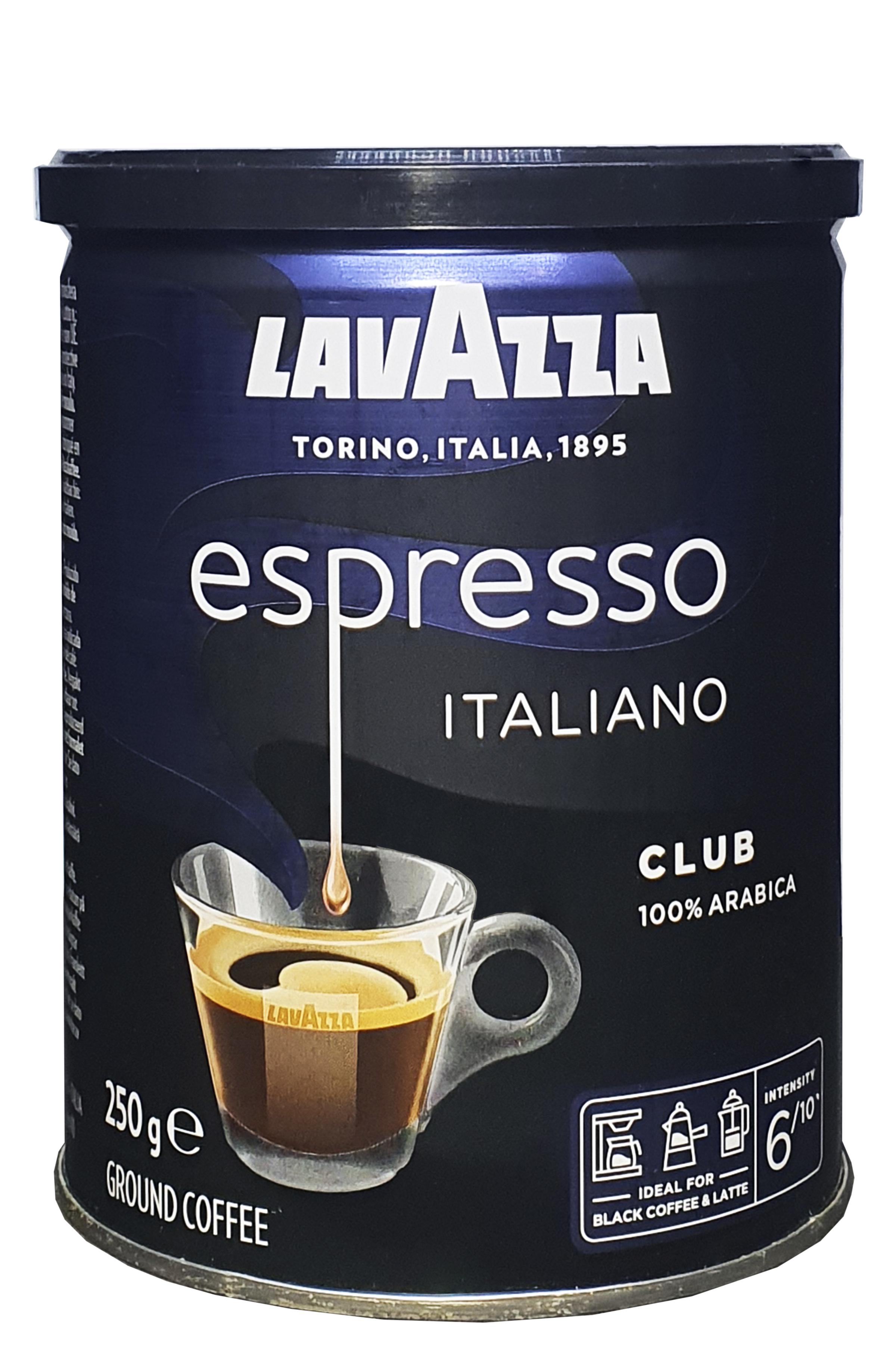 Кофе Lavazza Club молотый в металлической банке 250 г (53332)