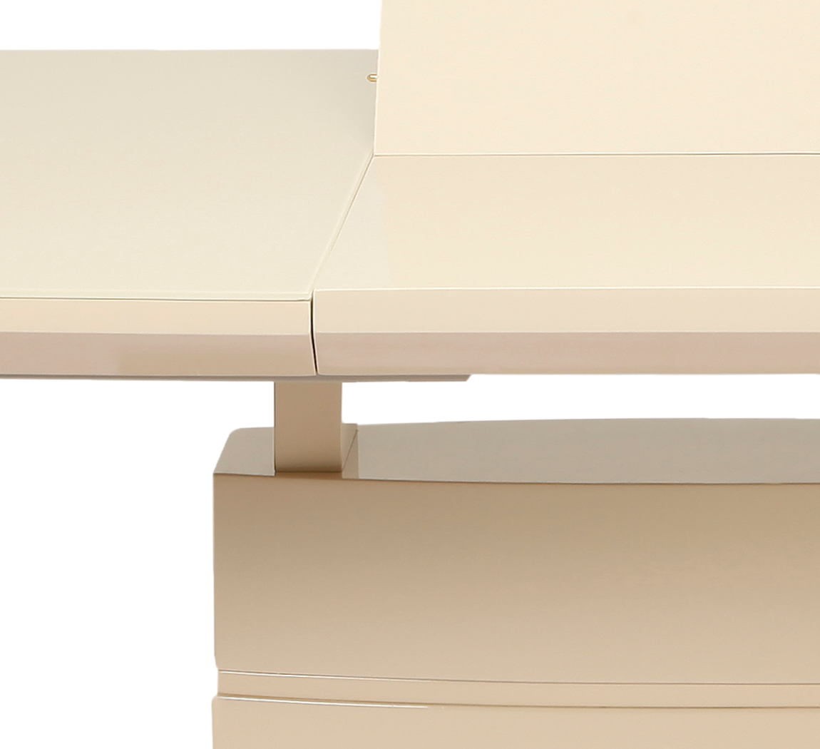 Стол обеденный раскладной GT K-6106 140-180x80x76 см Beige - фото 6 Стол обеденный раскладной GT K-6106 140-180x80x76 см Beige - фото 6