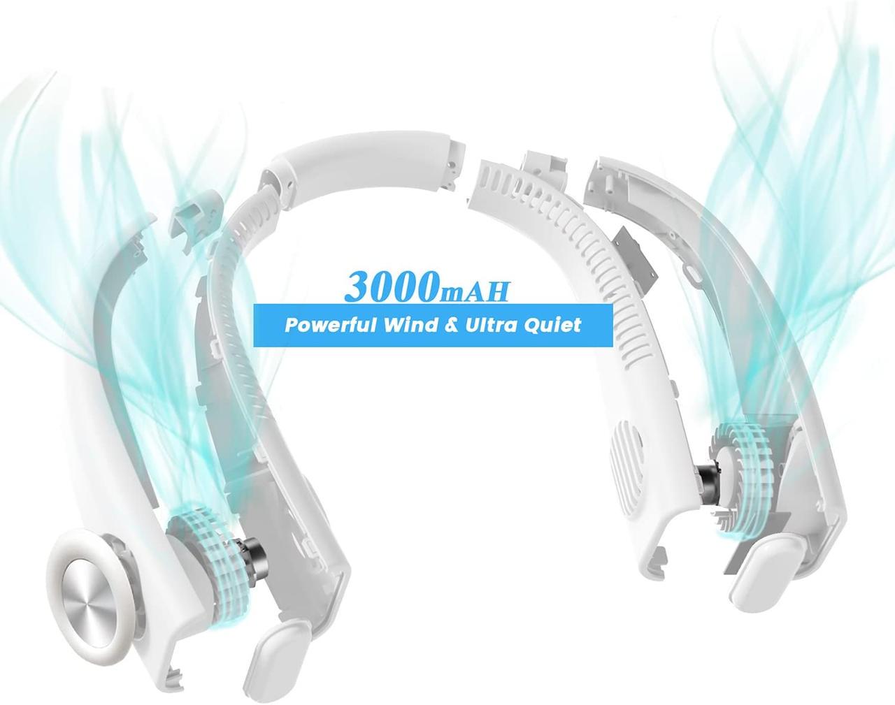 Вентилятор на шию INXDOLHOM портативний - фото 3 Вентилятор на шию INXDOLHOM портативний - фото 3