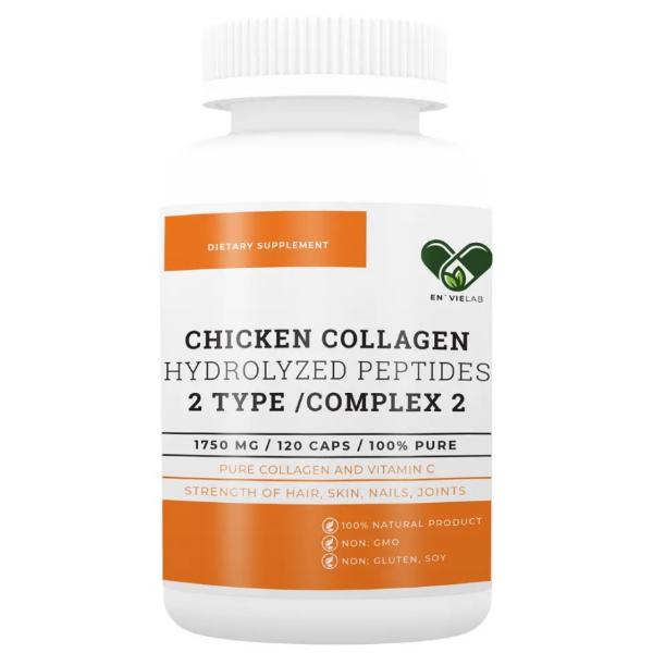 Колаген Envie Lab Chicken Collagen Complex 2 Type 2 1750 мг 120 капс. (000022247)