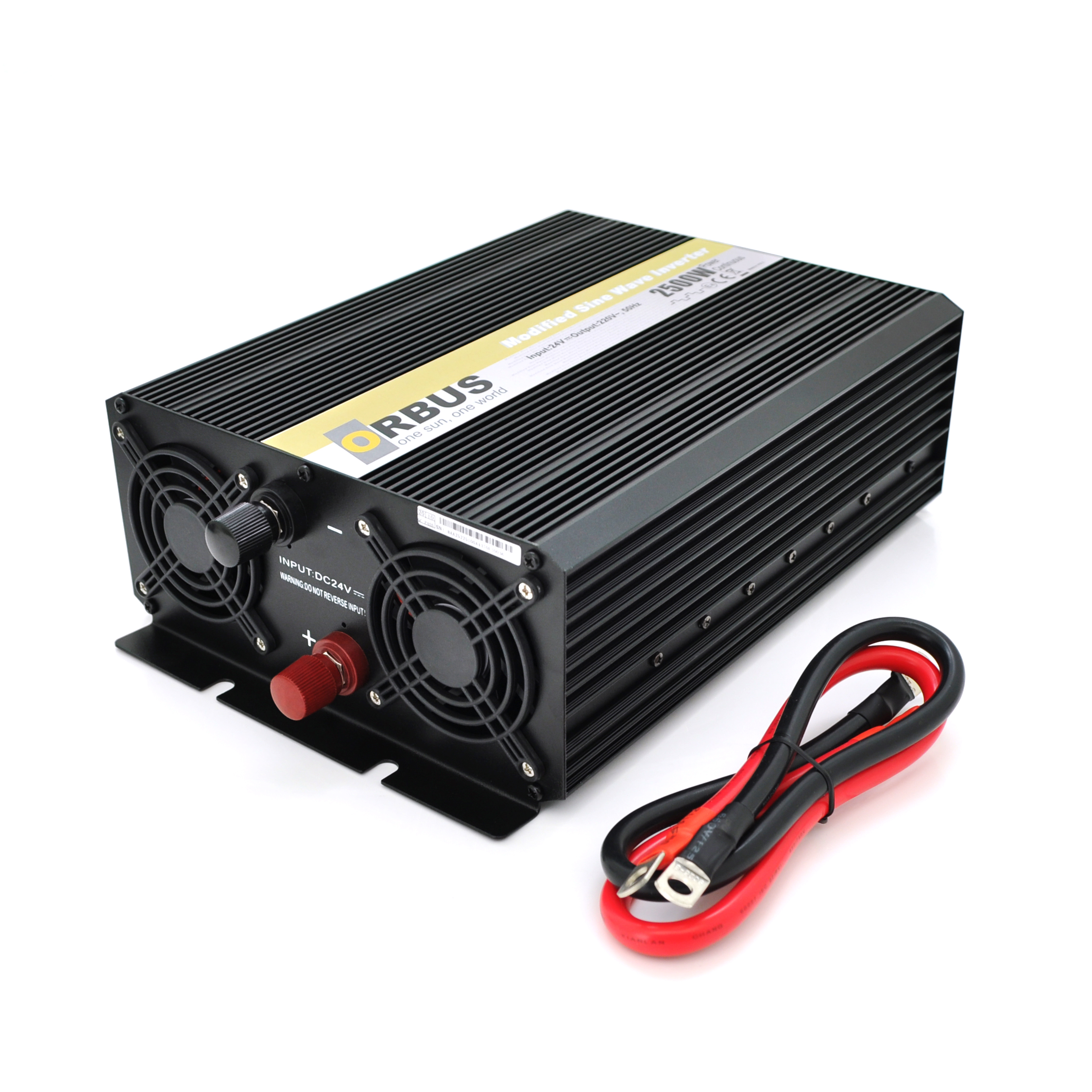 Інвертор напруги ORBUS ORMS24-2500 з апроксимованою синусоїдою 2500 Вт 24/220V (26617876) - фото 2